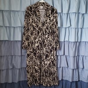 Brown Floral Dress